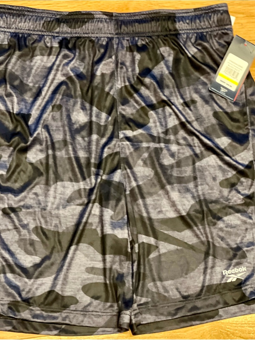 Reebok Black & Gray Camo Performance Shorts
